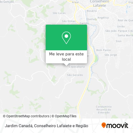 Jardim Canadá mapa