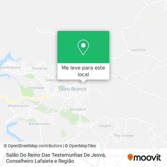 Salão Do Reino Das Testemunhas De Jeová mapa