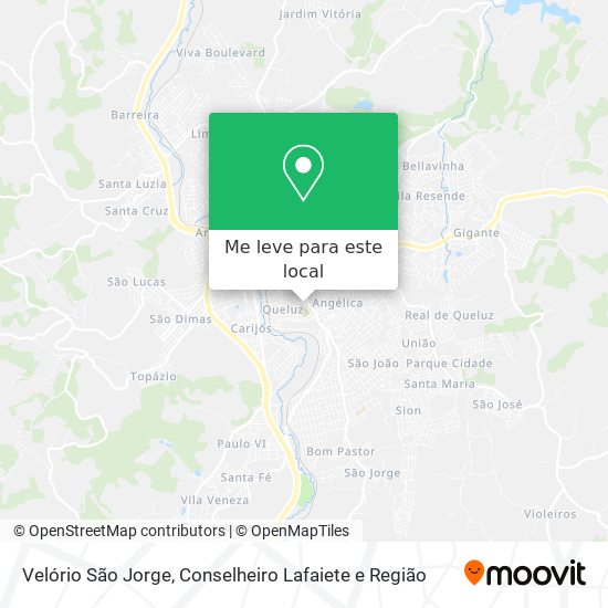 Velório São Jorge mapa