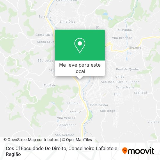 Ces Cl Faculdade De Direito mapa