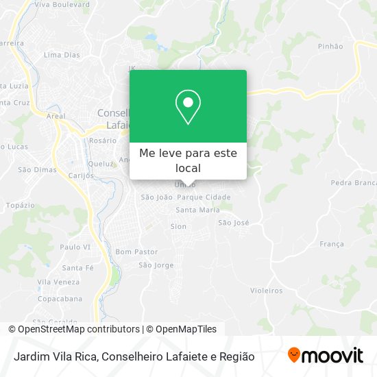 Jardim Vila Rica mapa