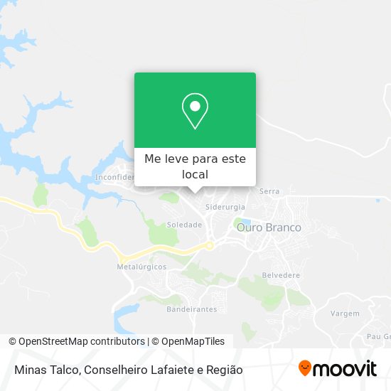 Minas Talco mapa