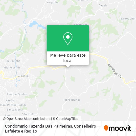 Condomínio Fazenda Das Palmeiras mapa