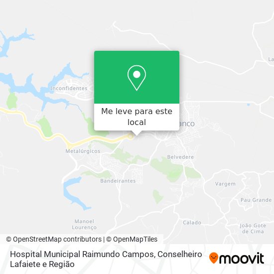 Hospital Municipal Raimundo Campos mapa