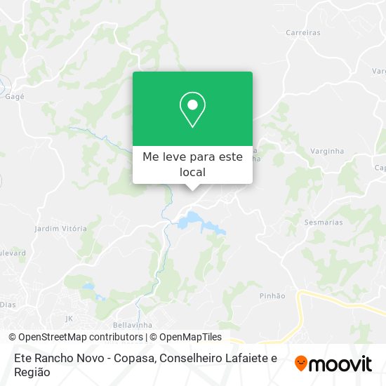 Ete Rancho Novo - Copasa mapa