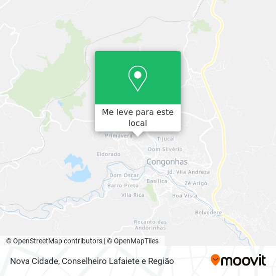 Nova Cidade mapa