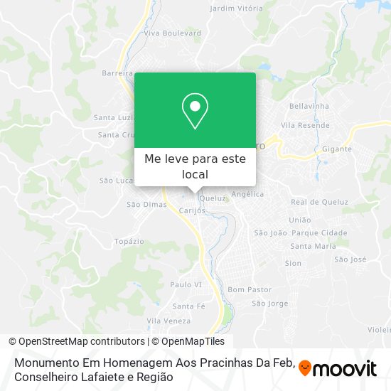 Monumento Em Homenagem Aos Pracinhas Da Feb mapa