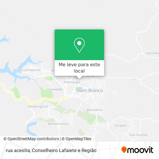 rua acesita mapa