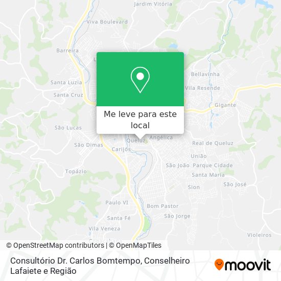 Consultório Dr. Carlos Bomtempo mapa