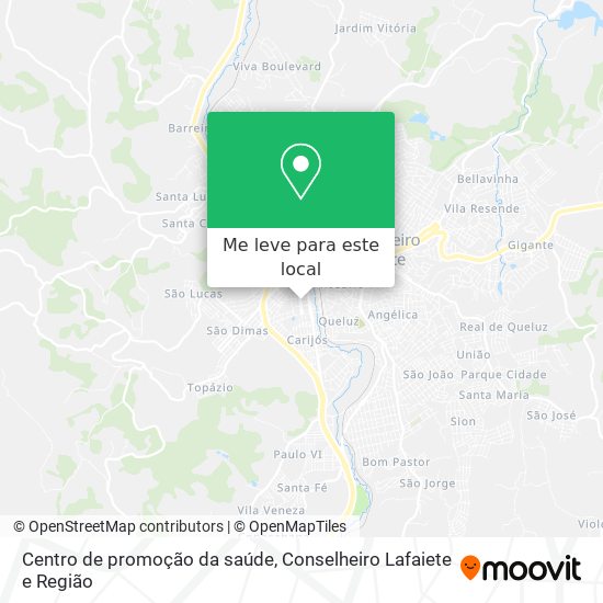 Centro de promoção da saúde mapa