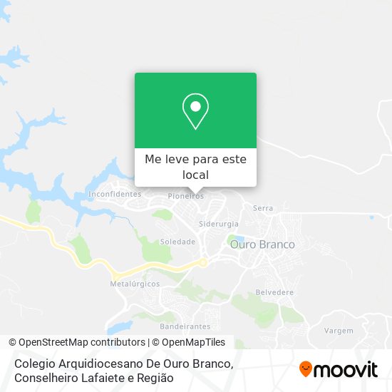Colegio Arquidiocesano De Ouro Branco mapa