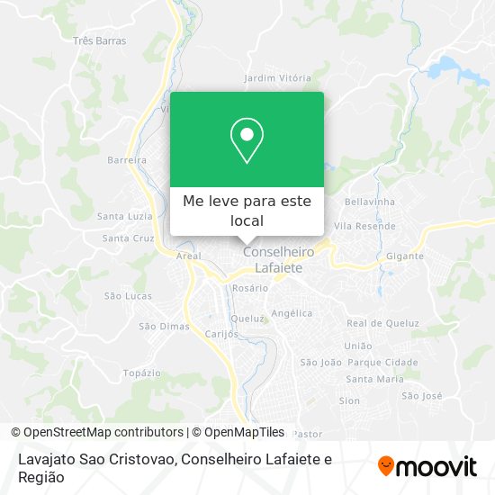Lavajato Sao Cristovao mapa