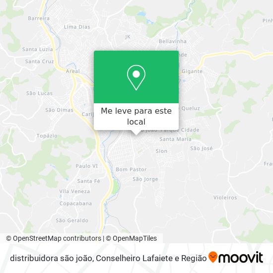distribuidora são joão mapa