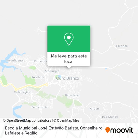 Escola Municipal José Estêvão Batista mapa