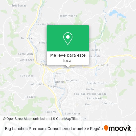 Big Lanches Premium mapa