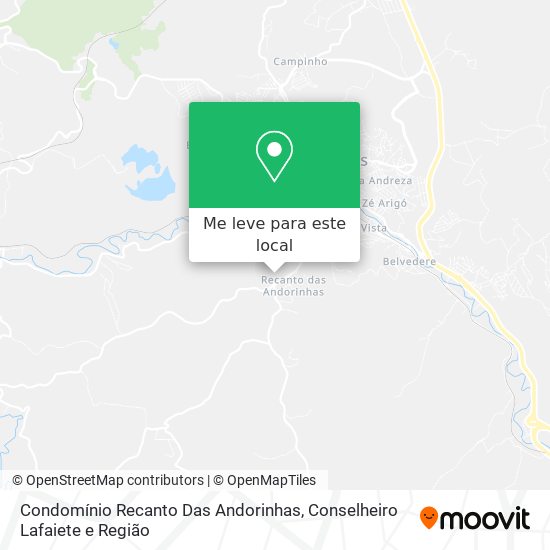 Condomínio Recanto Das Andorinhas mapa