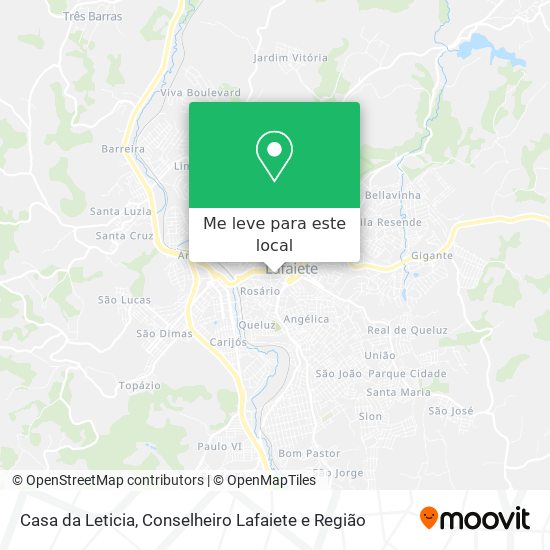 Casa da Leticia mapa
