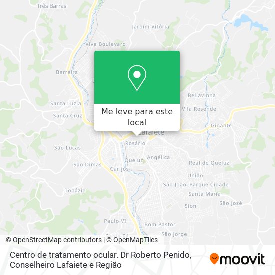 Centro de tratamento ocular. Dr  Roberto Penido mapa