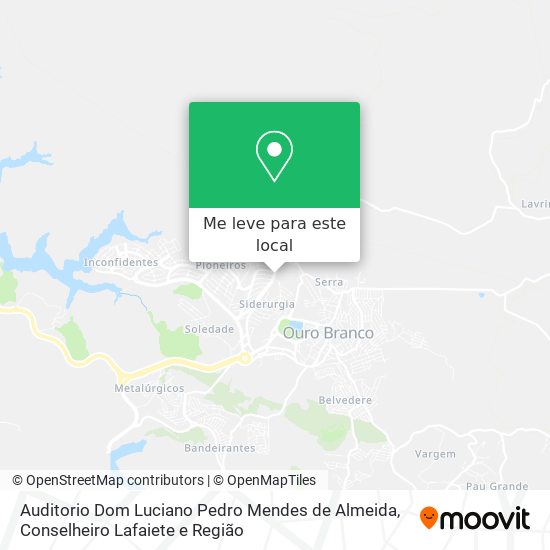 Auditorio Dom Luciano Pedro Mendes de Almeida mapa