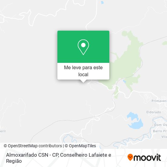 Almoxarifado CSN - CP mapa