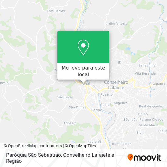 Paróquia São Sebastião mapa