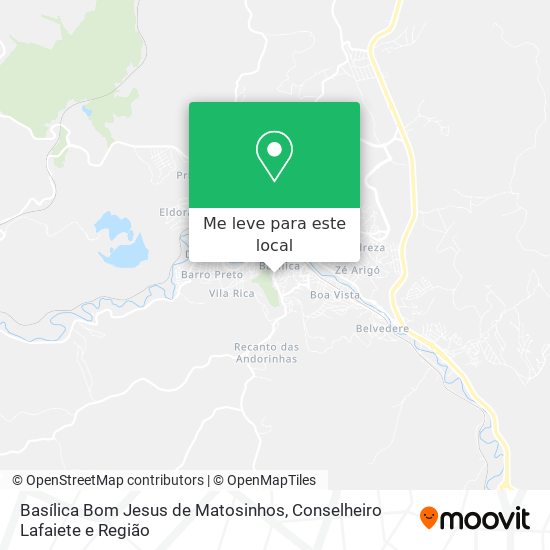 Basílica Bom Jesus de Matosinhos mapa
