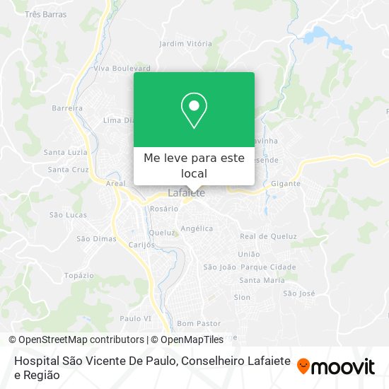 Hospital São Vicente De Paulo mapa