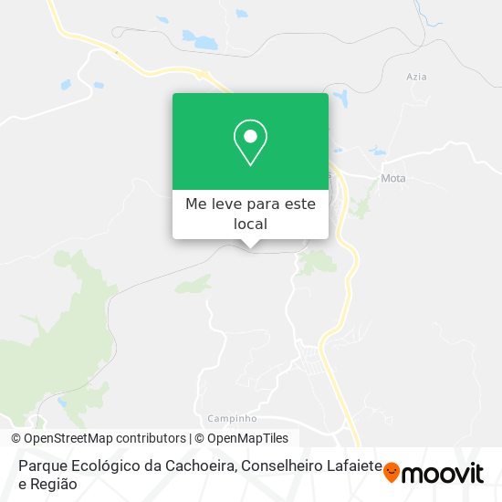 Parque Ecológico da Cachoeira mapa