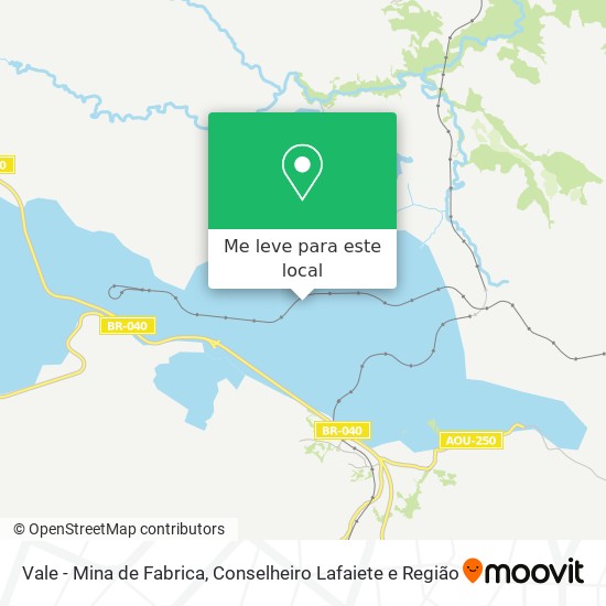 Vale - Mina de Fabrica mapa