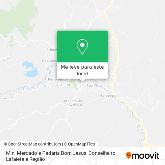 Mini Mercado e Padaria Bom Jesus mapa