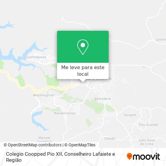 Colegio Coopped Pio XII mapa