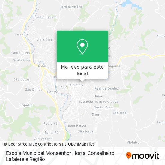 Escola Municipal Monsenhor Horta mapa