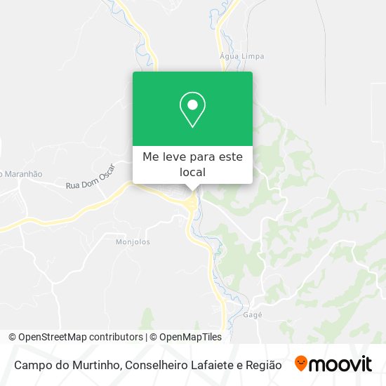Campo do Murtinho mapa