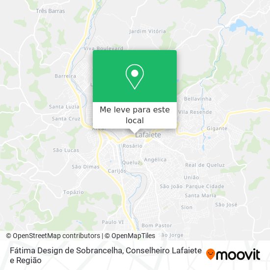 Fátima Design de Sobrancelha mapa