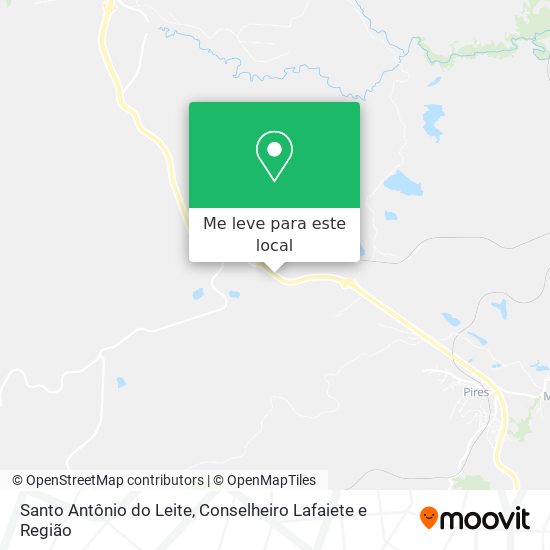 Santo Antônio do Leite mapa