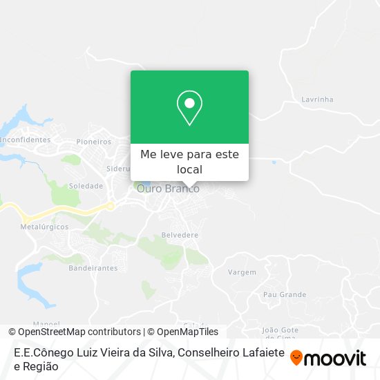 E.E.Cônego Luiz Vieira da Silva mapa
