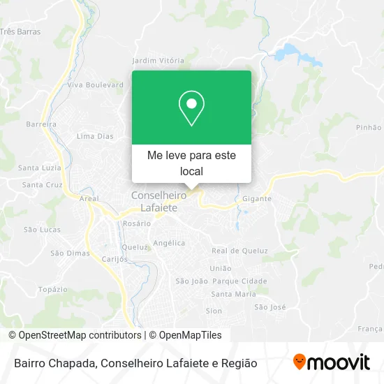 Bairro Chapada mapa