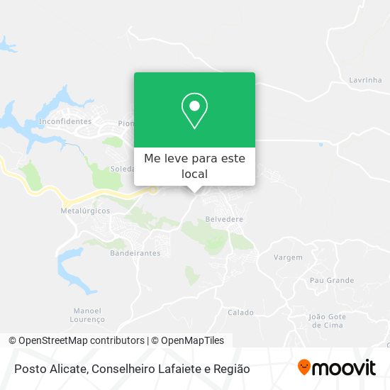 Posto Alicate mapa