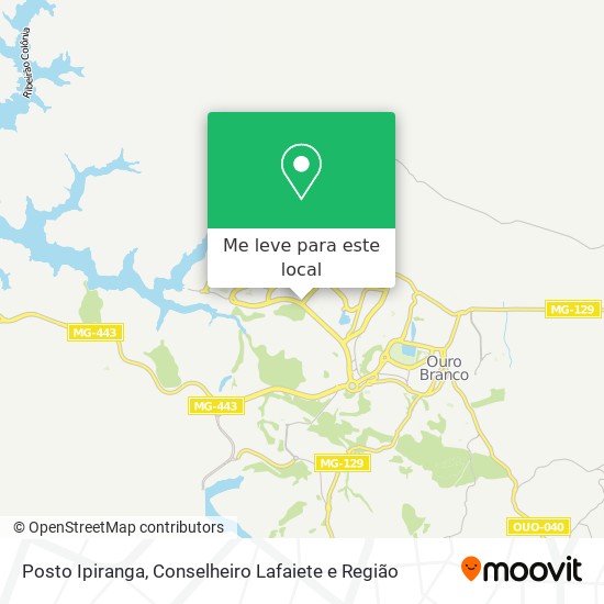 Posto Ipiranga mapa