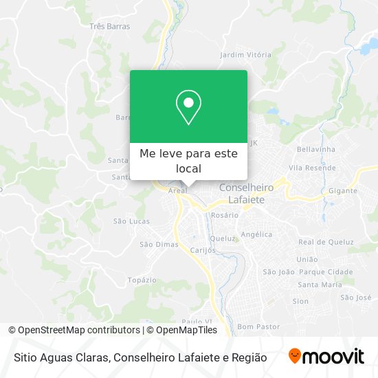 Sitio Aguas Claras mapa