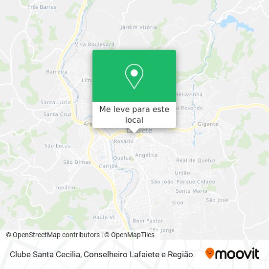 Clube Santa Cecilia mapa
