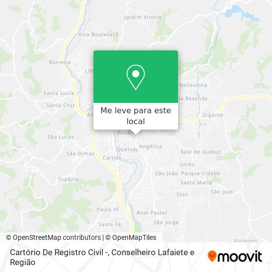 Cartório De Registro Civil - mapa