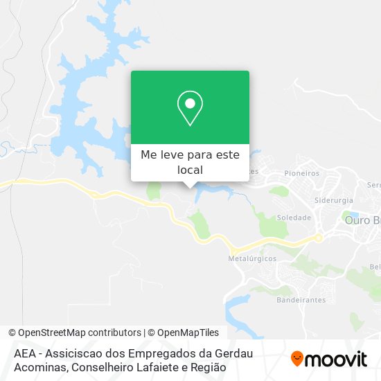 AEA - Assiciscao dos Empregados da Gerdau Acominas mapa