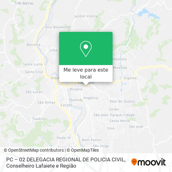 PC – 02 DELEGACIA REGIONAL DE POLICIA CIVIL mapa