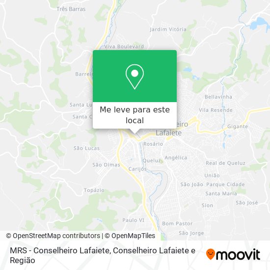 MRS - Conselheiro Lafaiete mapa