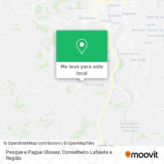 Pesque e Pague Ulisses mapa