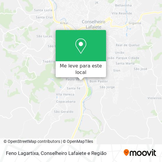 Feno Lagartixa mapa