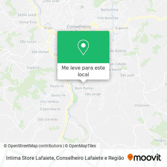 Intima Store Lafaiete mapa