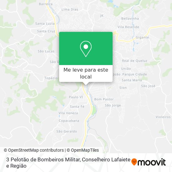 3 Pelotão de Bombeiros Militar mapa