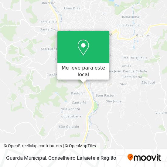 Guarda Municipal mapa